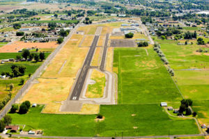 Prosser Airport from the West looking East