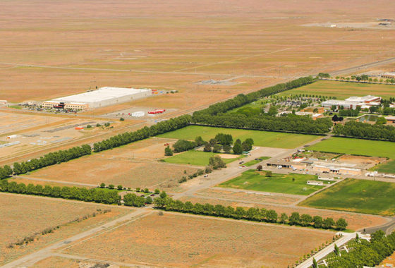 North Horn Rapids area from above