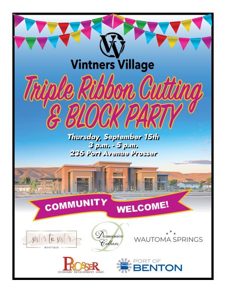 Block Party and Triple Ribbon-Cutting Event Scheduled at Vintners Village TOMORROW!