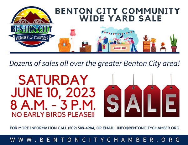 Benton City's 18th Annual Community Wide Yard Sale