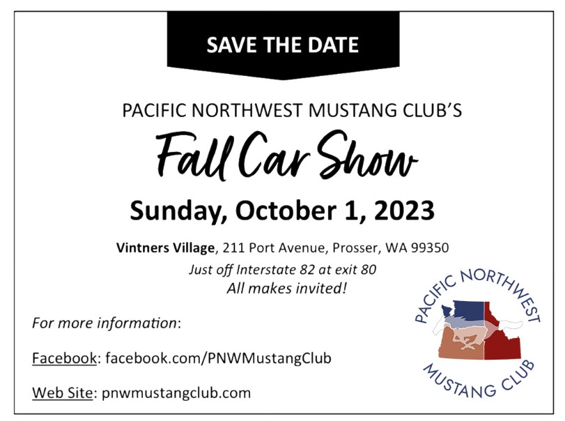 Pacific Northwest Mustang Club Fall Show