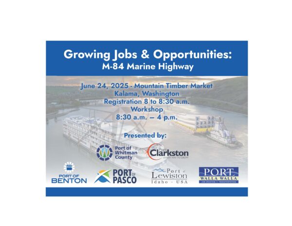 Register Today for the M-84 Marine Highway Workshop! Growing Jobs & Opportunities