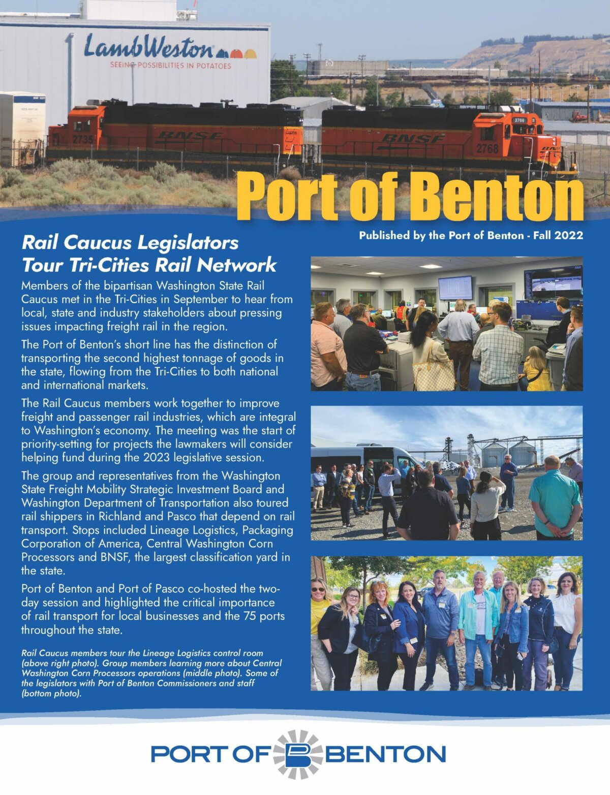 Port of Benton 2022 Fall Newsletter Released