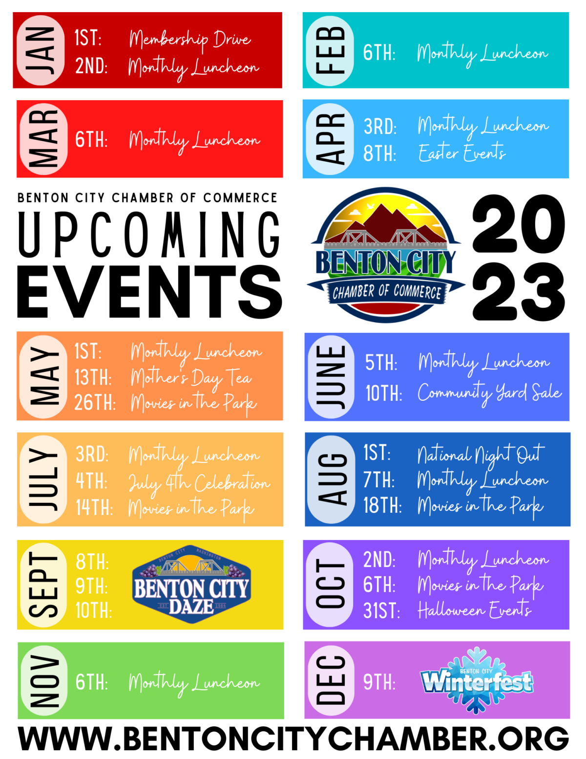 Benton City Releases 2023 Special Event Dates