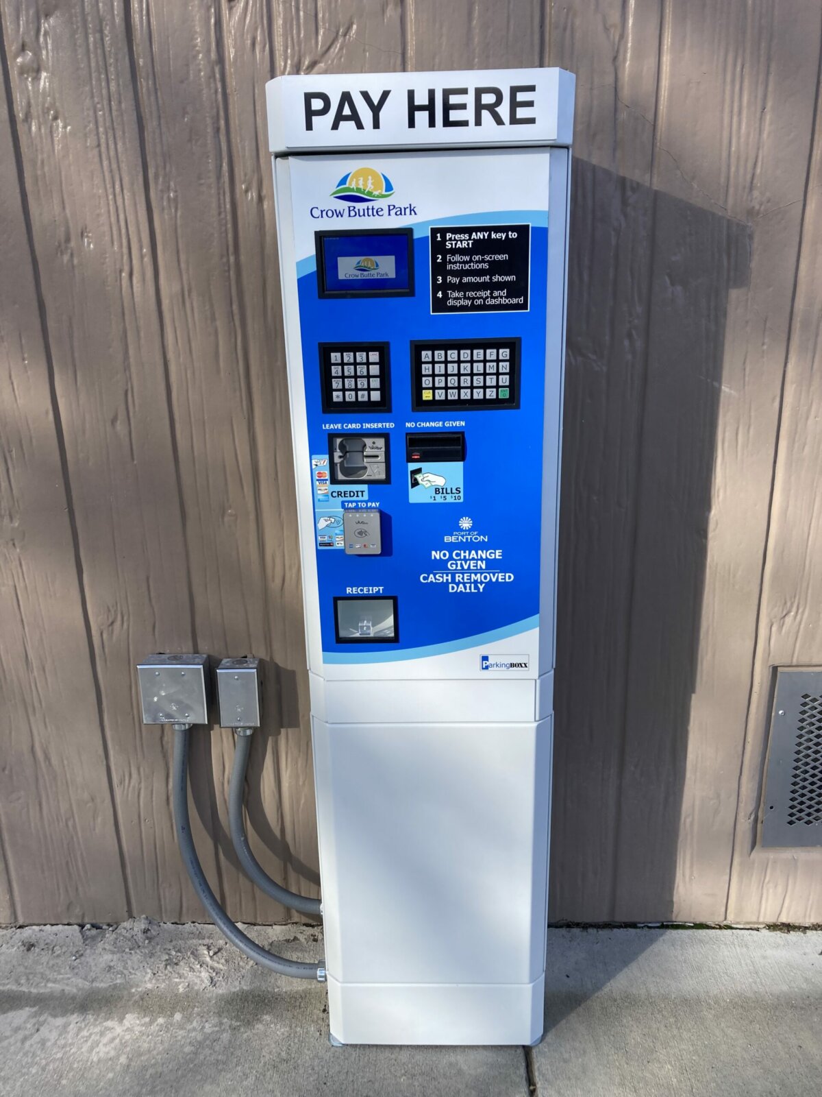 Crow Butte Park Launches Parking Pay Kiosks