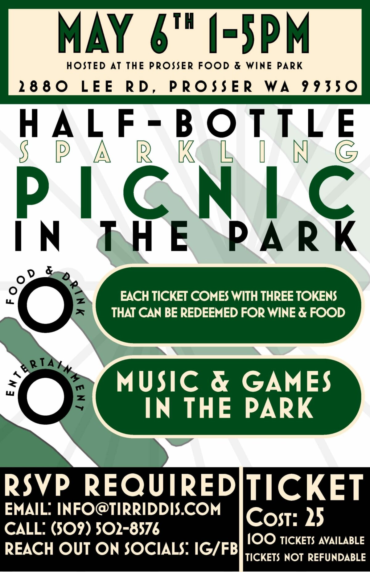 Half-Bottle Sparkling Picnic in the Park