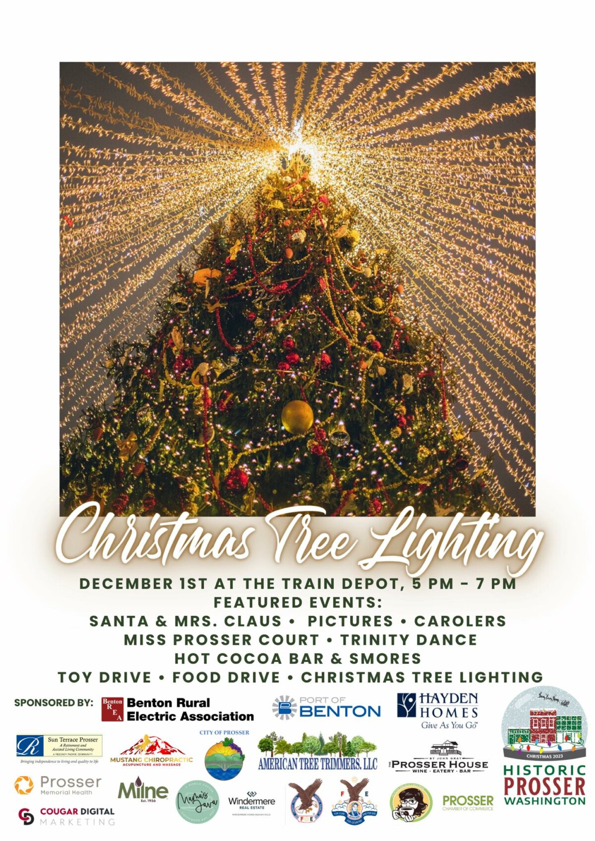 Historic Downtown Prosser Association - Christmas Tree Lighting