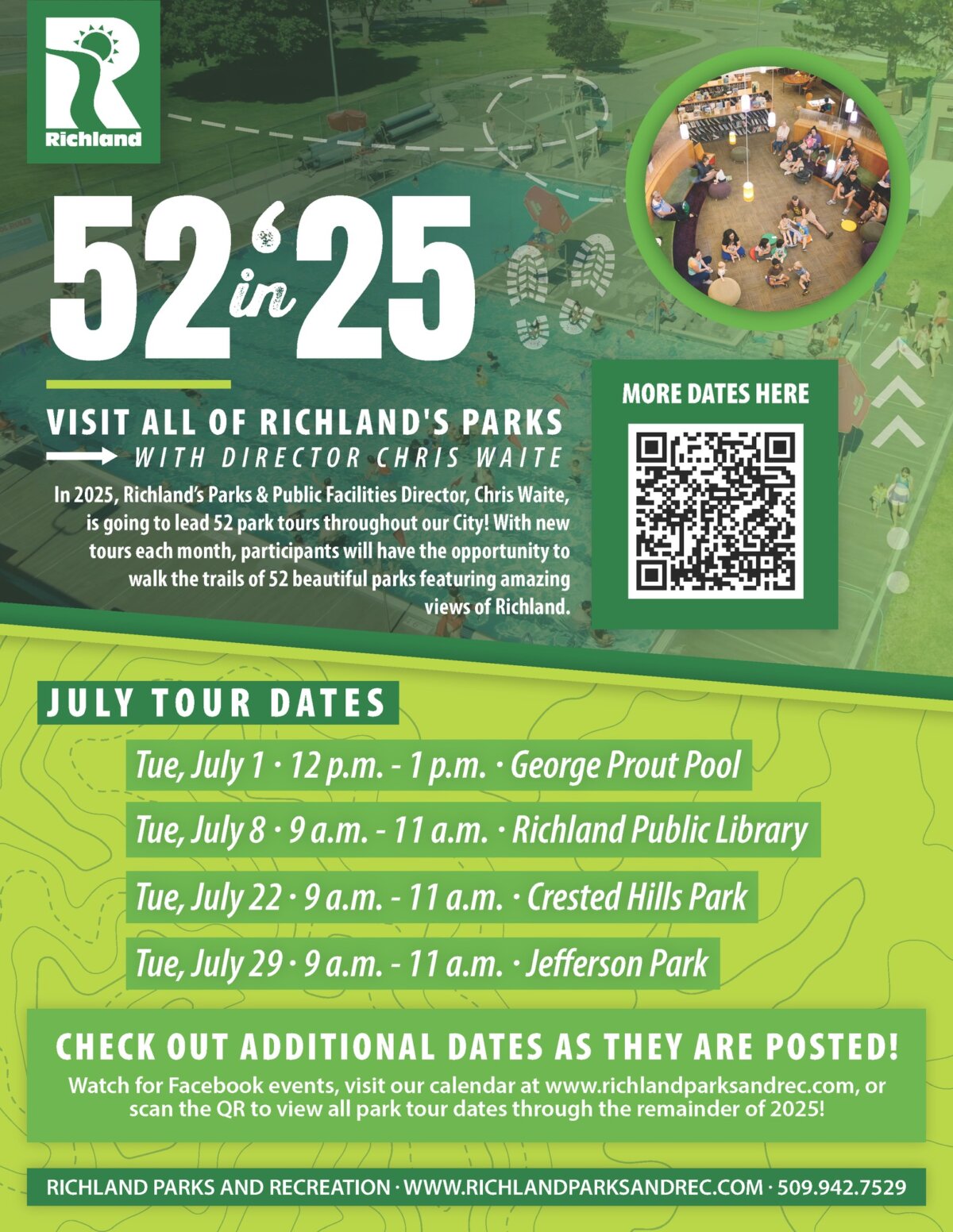 Tour up to 52 of Richland's Parks in 2025!