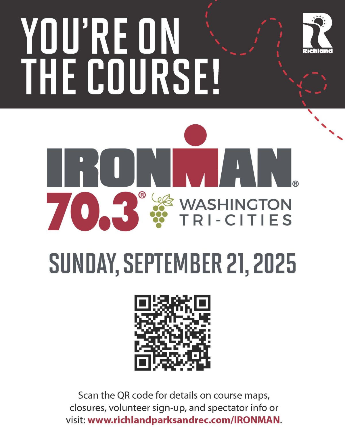 You're on the Course! IRONMAN 70.3