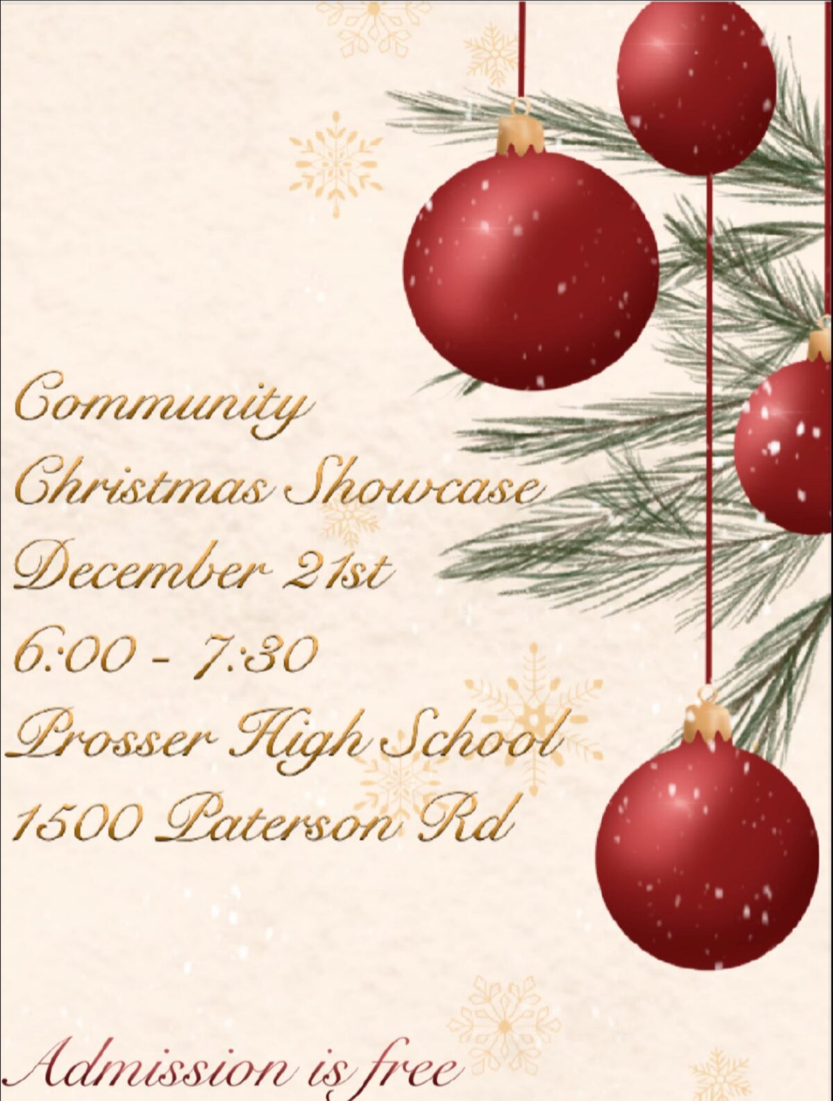 Prosser Community Christmas Showcase